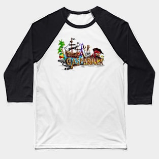 Gasparilla Pirate Ship Tampa FL Pirate Festival Baseball T-Shirt